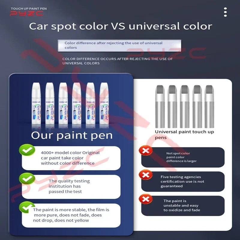 Car Paint Touch Up Pen Kit for Vehicle Scratch Repair - DIY Auto Touch-Up Set
