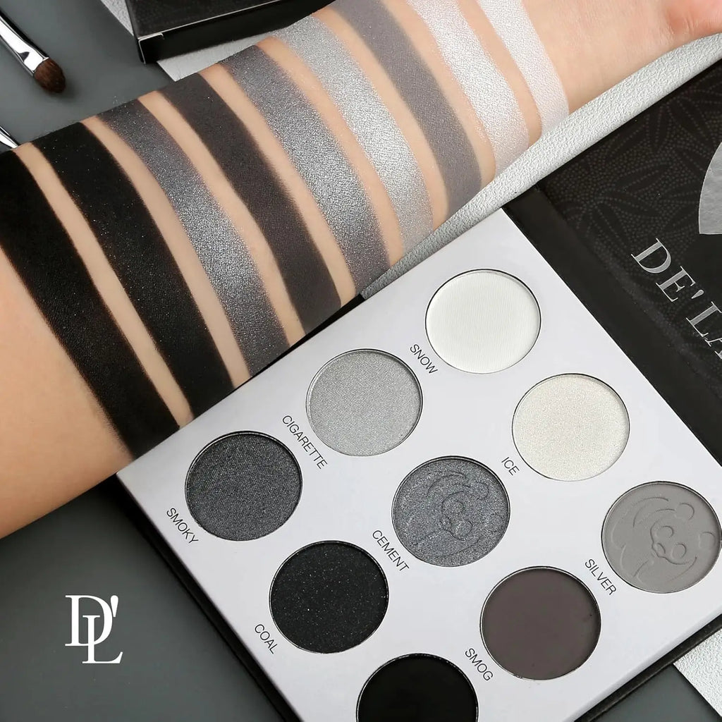 9-Color Eyeshadow Palette with Matte & Shimmer Finishes - Long-Lasting, Vegan & Cruelty-Free Makeup