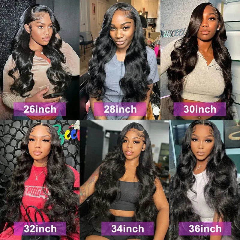 Brazilian Remy Body Wave Human Hair Bundles - Unprocessed Wavy Extensions