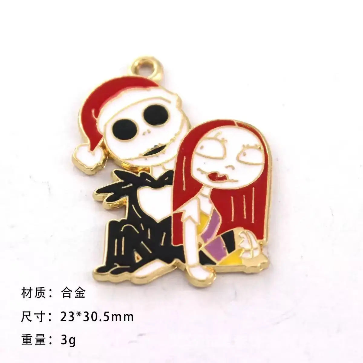 10 Pcs Cartoon Halloween Charm Pendants for DIY Jewelry Making Enamel Craft Supplies