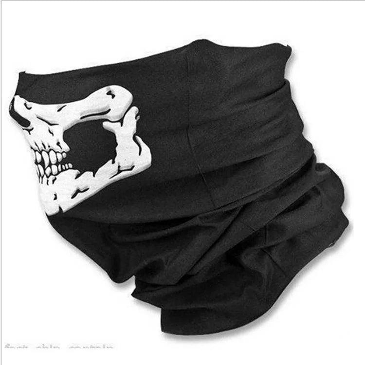 Outdoor Skull Mask Bandana for Motorcycle Cycling Sports Winter Halloween