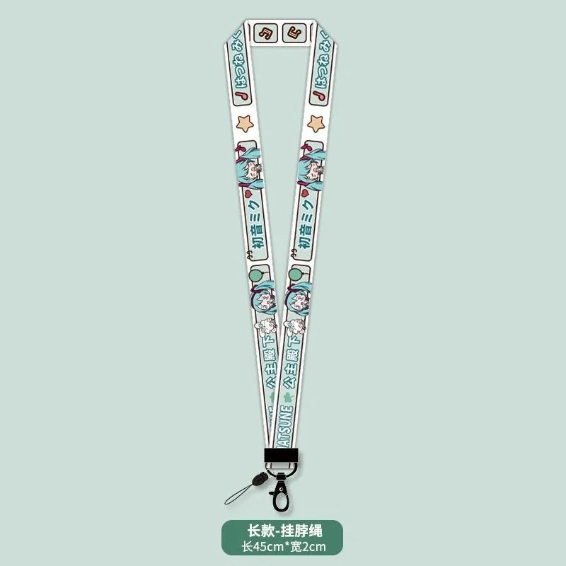 Hatsune Miku Film & TV Lanyard Keychain - Anti-Lost Wrist Strap Portable Accessory