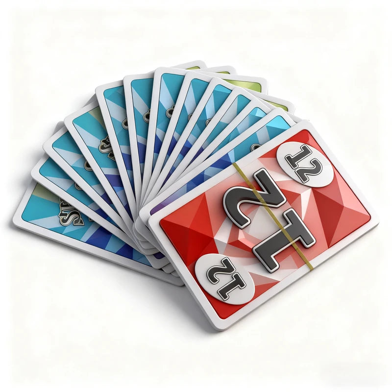 Family Card Games Set with Storage Box for Kids & Group Play