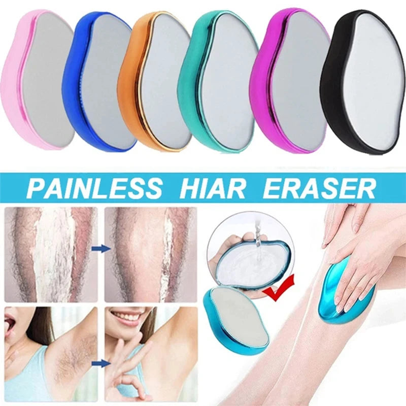Painless Crystal Hair Eraser for Body & Facial Hair Removal - Reusable & Eco-Friendly