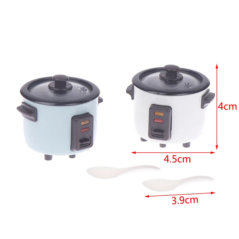 Mini Dollhouse Rice Cooker Kitchen Decor Accessory 1:12 Scale