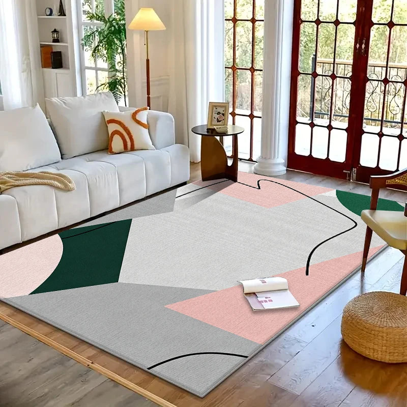 Luxury Crystal Carpet Rug for Living Room & Bedroom Non-Slip Floor Mat