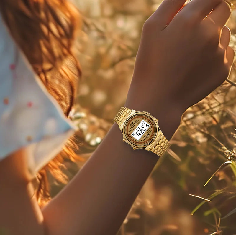 Multifunction Digital Sports Watch for Women Men Waterproof & Shock Resistant