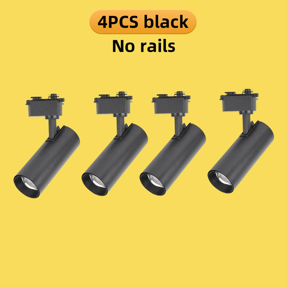 Dimmable Track Light 20W COB Spotlight Ceiling Lamp for Living Room & Commercial Spaces
