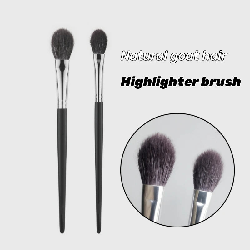 High-Quality Natural Goat Hair Makeup Brush for Highlighting & Contouring