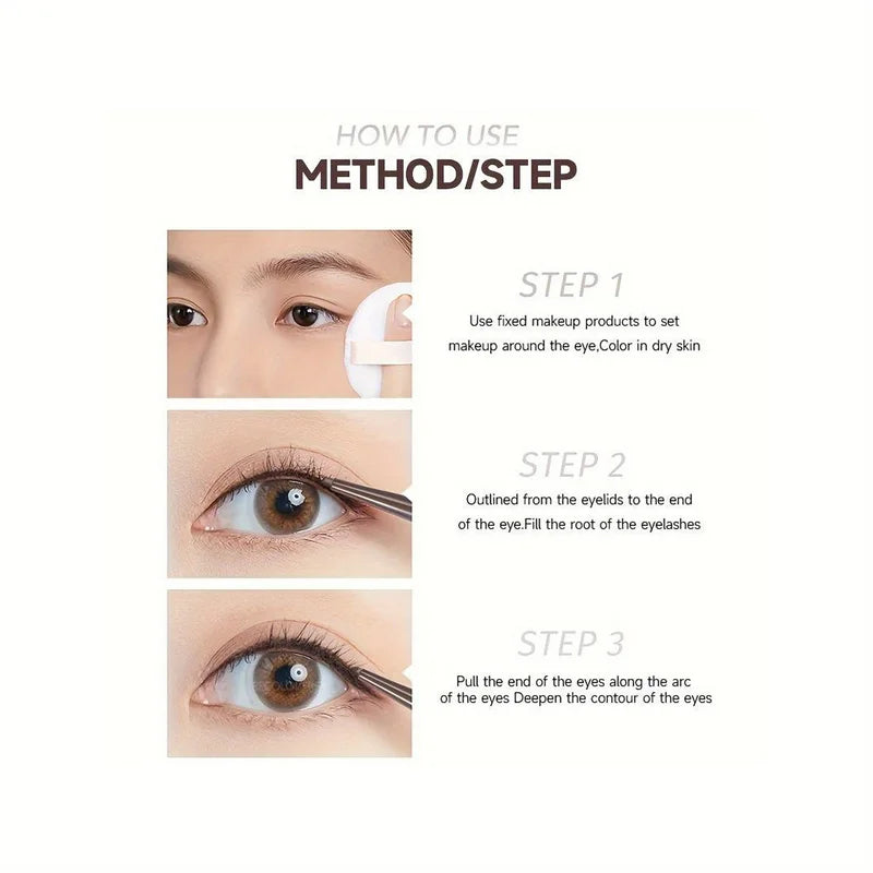 Waterproof Gel Eyeliner Pencil Set - Long Lasting, Matte Finish, Soft & Easy to Wear