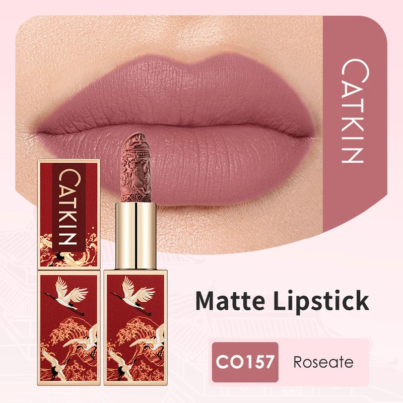 Velvet Matte Lipstick - Hydrating Long-Lasting Lip Color for Halloween & Parties