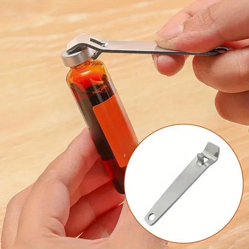 Stainless Steel Oral Liquid Vial Opener for Nurses and Doctors - Portable Ampule Bottle & Can Opening Tool