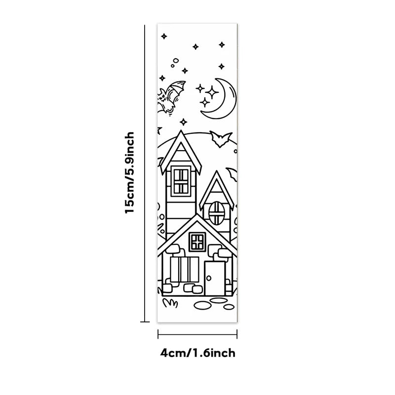 32-Pack Halloween Bookmarks for Kids & Teachers - Back-to-School & Holiday