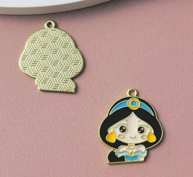 10 Pcs Cartoon Enamel Charms for Jewelry Making & DIY Crafts