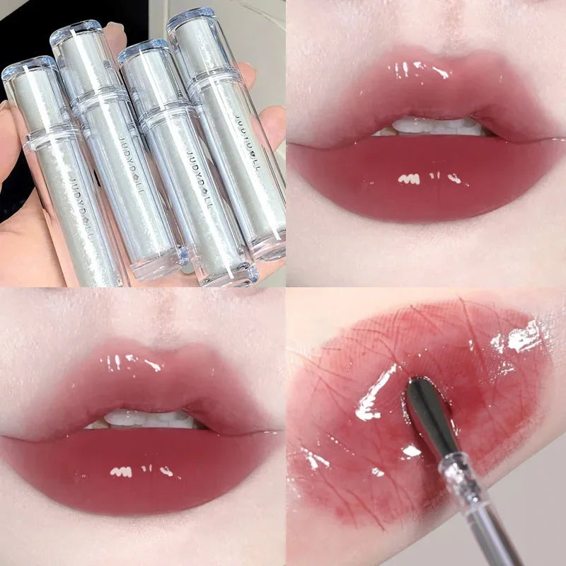 Vegan Lip Gloss with Lip Plumper & Hydrating Vitamin Formula - Clear & Colorful Variants
