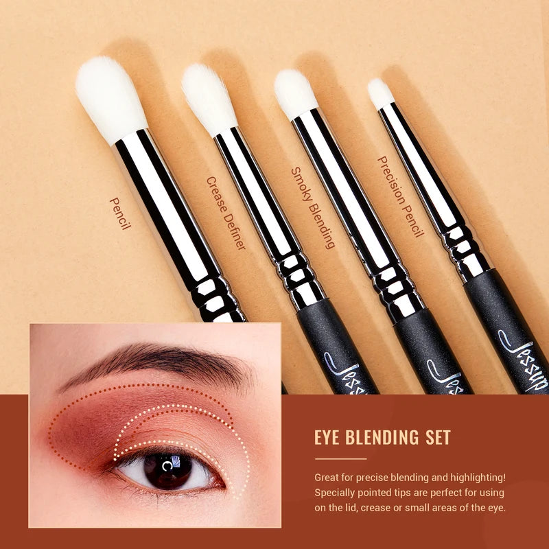 13-Piece Professional Eye Makeup Brush Set for Blending & Contouring