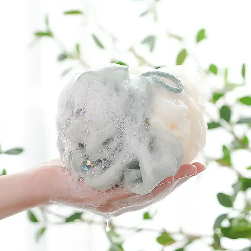 Exfoliating Body Scrubbing Sponge Bath Brush - Skin Cleansing Bath Accessory