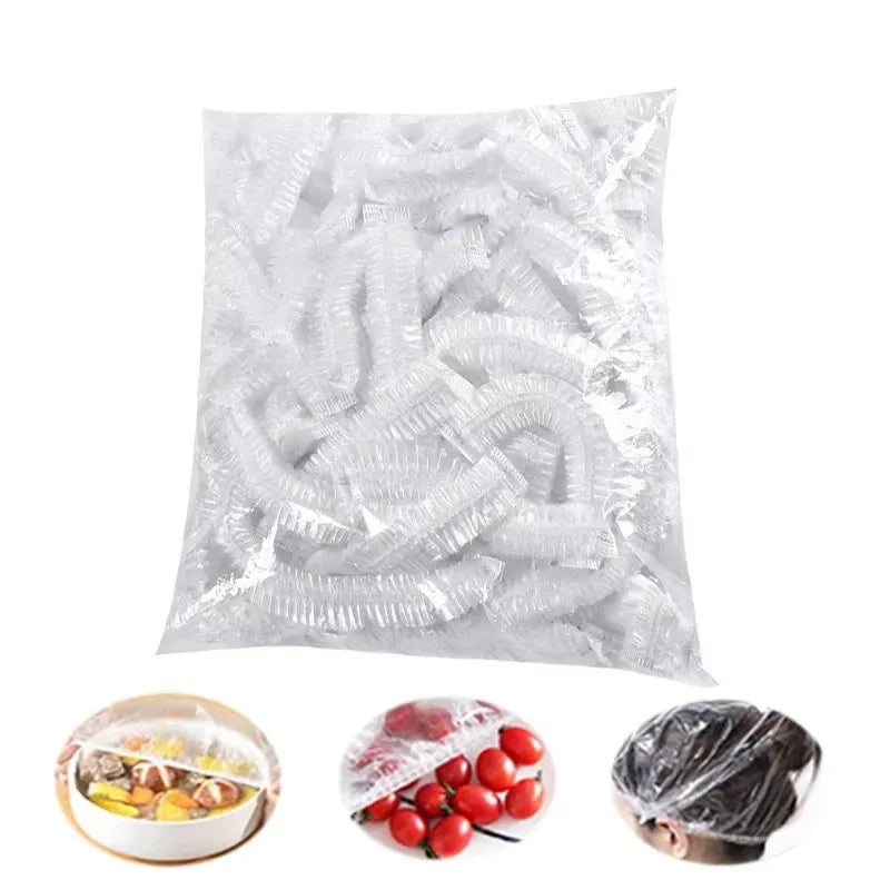 Reusable Food Cover Sets - Elastic Plastic Wraps for Bowls and Containers