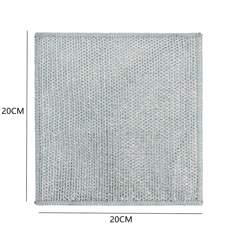 Thickened Steel Wire Cleaning Cloth for Kitchen and Household - Multi-Purpose Dish Towel
