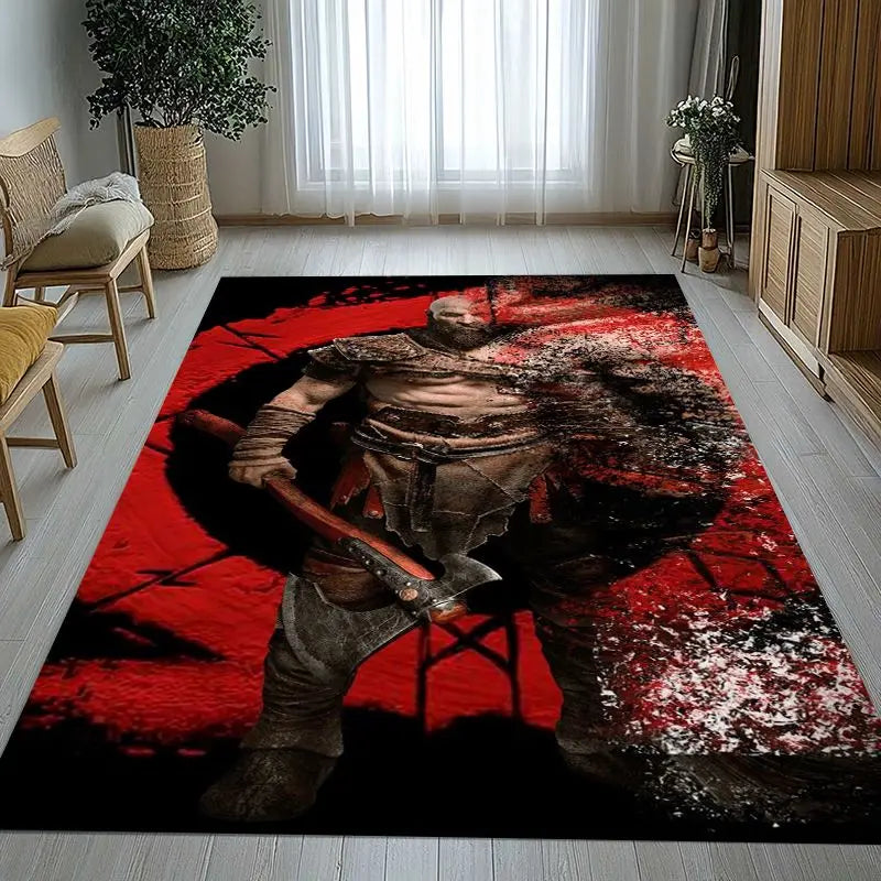 Game-Themed Non-Slip Area Rug for Living Room Bedroom Kids Playroom Home Decor