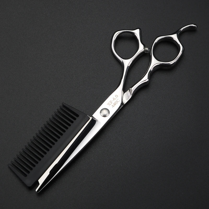 6 Inch Hairdressing Scissors and Comb Set - Japan 440C Steel, Professional Salon Tool