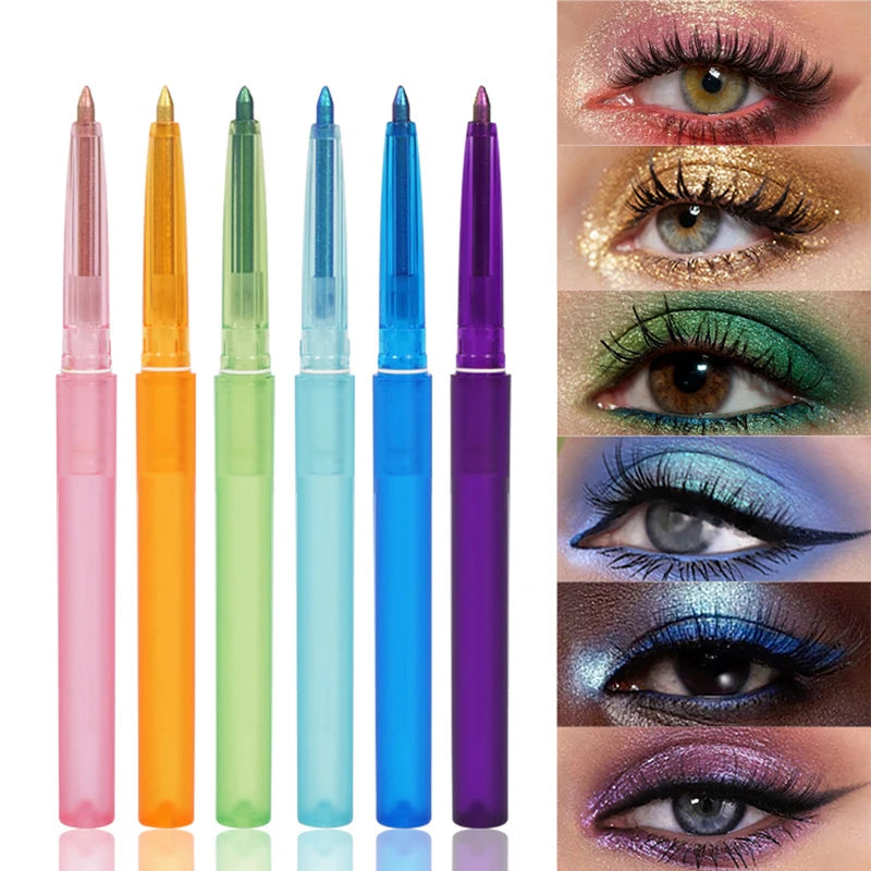 6-Color Waterproof Long-Lasting Eyeliner Pencil with Custom Logo - Vegan & Optical Chameleon