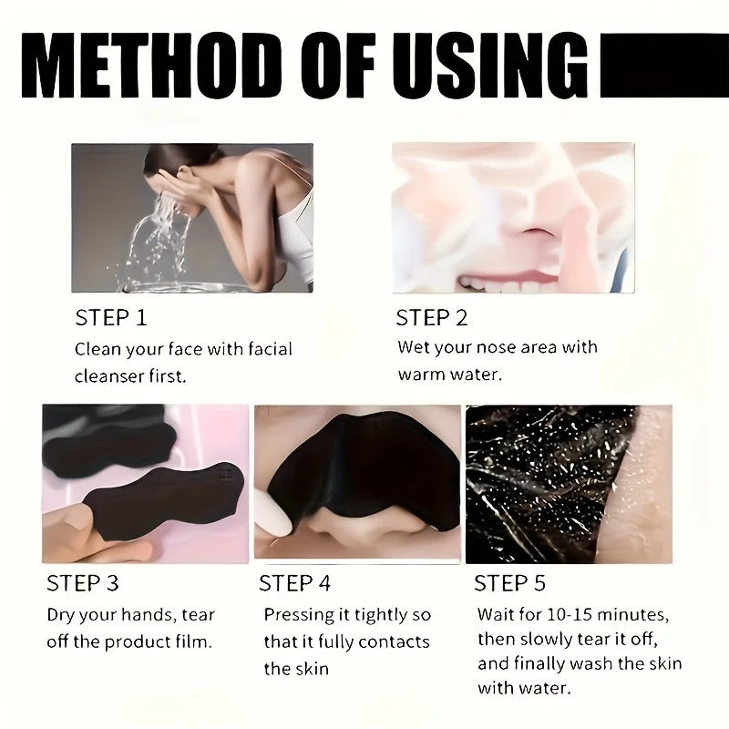 Alcohol-Free Nose Cleaning Strips - Deep Pore Cleansing & Oil Removal