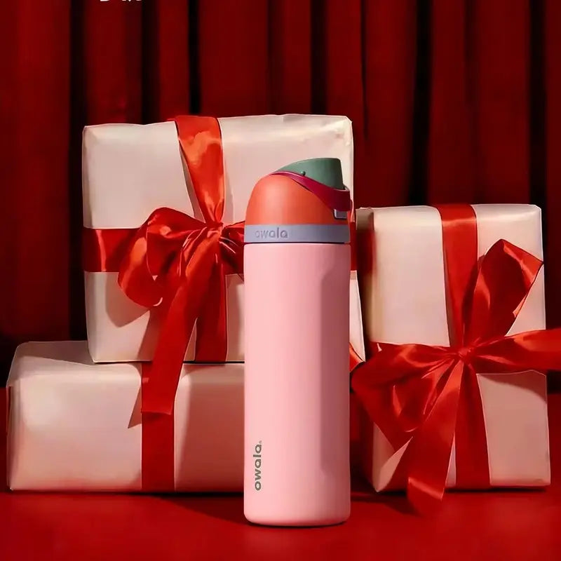 Insulated Stainless Steel Water Bottle with Straw - BPA-Free Sports Hydration Bottle