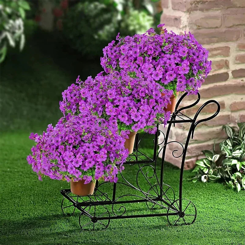 Outdoor UV-Resistant Faux Plants for Garden & Indoor Decor - Fake Flowering Plants