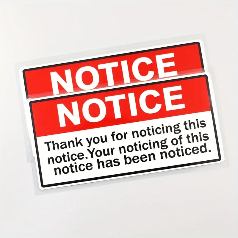 Car Scratch Sticker Decal - Warning, Funny, Tool Notification PVC Vehicle Sticker
