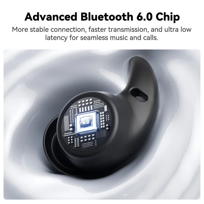 Wireless Sleep Earbuds with Bluetooth 6.0, Noise Cancelling & Water-Resistant