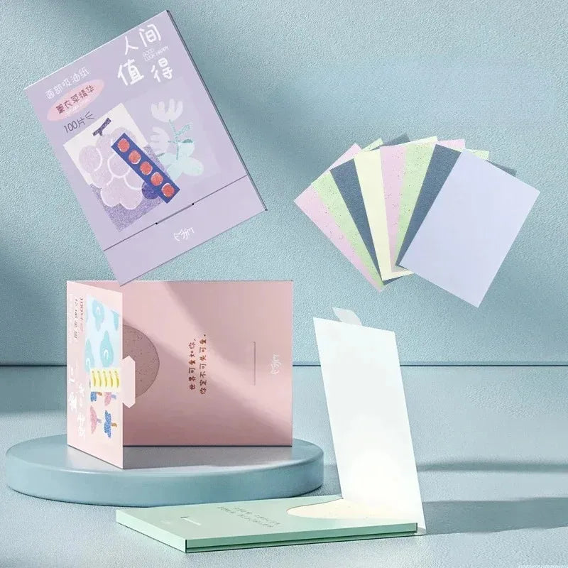 Facial Oil Blotting Papers 100-500 Sheets Matte Face Wipes Oil Control Makeup Tools