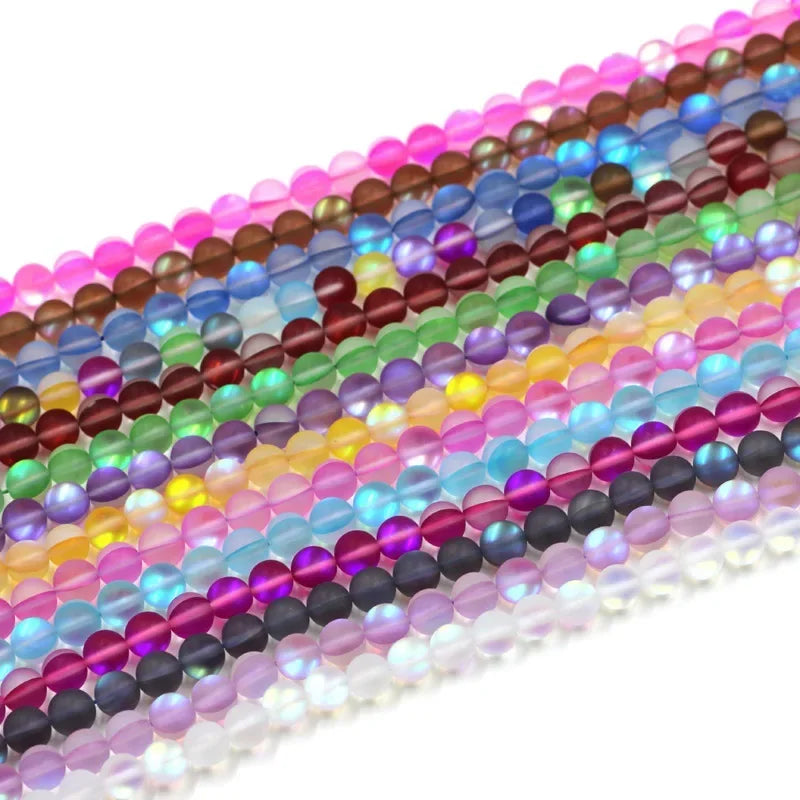 Loose Beads for Jewelry Making - Matte AB, Crystal & Moonstone Styles