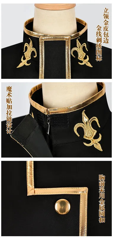 Anime Lelouch Cosplay Costume Jacket Set for Halloween and Parties