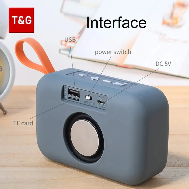 Portable Waterproof Bluetooth Speaker with FM Radio and AUX USB SD Support