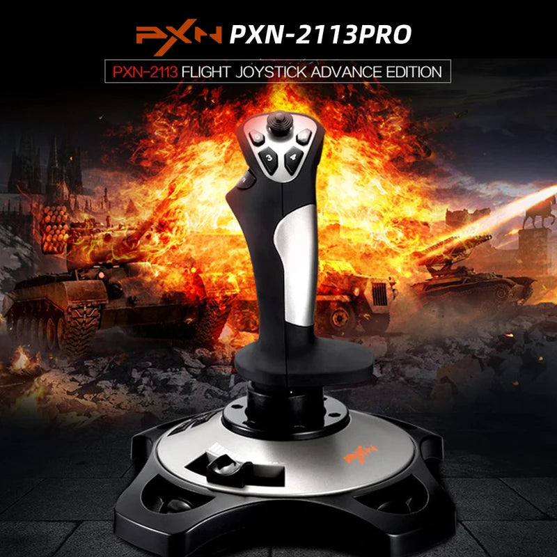Simulated Flight Controller with Vibration for PC Gaming - PXN-2113 PRO