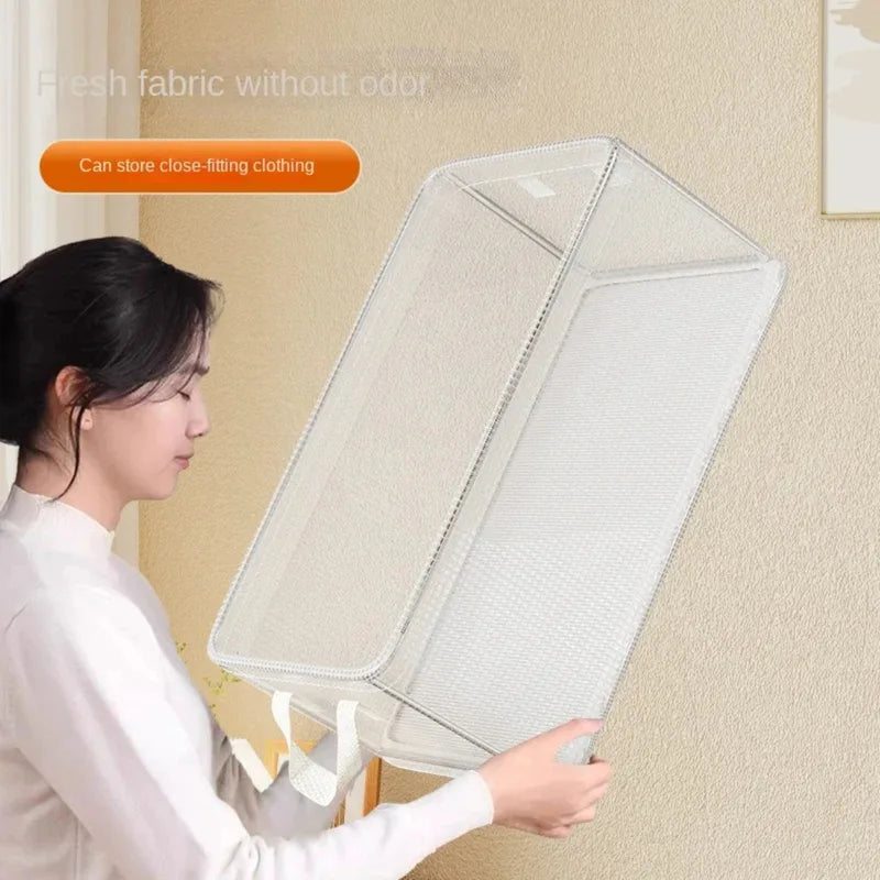 Solid Steel Frame Waterproof PVC Storage Box for Clothing Organization