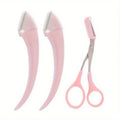 Eyebrow Trimmer Set with Precision Scissors & Comb - For On-The-Go Grooming