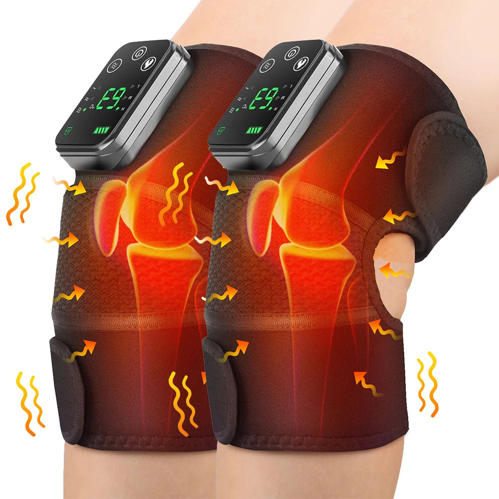 Rechargeable Electric Heating Knee Massager with Vibration & Adjustable Heat