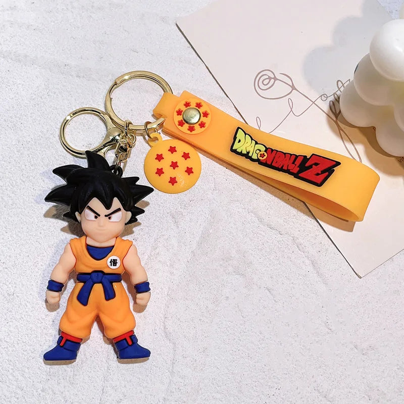 Dragon Ball Keychain Action Figures - Goku Vegeta Piccolo Cosplay Accessories