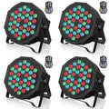 Rechargeable Battery Powered RGB LED Stage Lights with DMX512 for DJ Disco Party