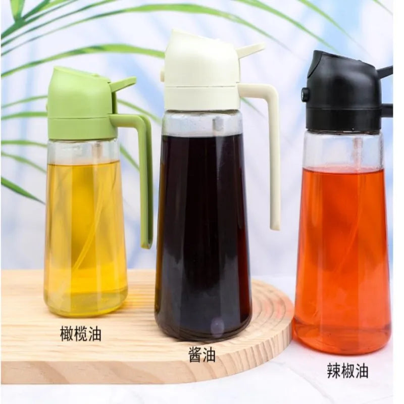 Glass Oil Sprayer Mister for Cooking - 16oz/470ml Food-Grade Dispenser with Drip-Free Pouring
