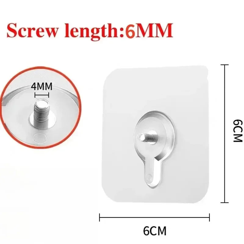 Self-Adhesive Wall Hooks 2-40 pcs Strong Sticky Mounting Racks for Home and Office