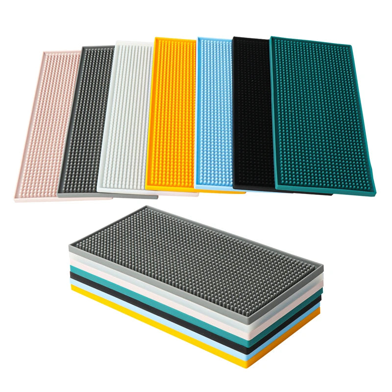Heavy Duty Silicone Bar Mat for Spill Containment - Dishwasher Safe, Perfect for Bars and Restaurants