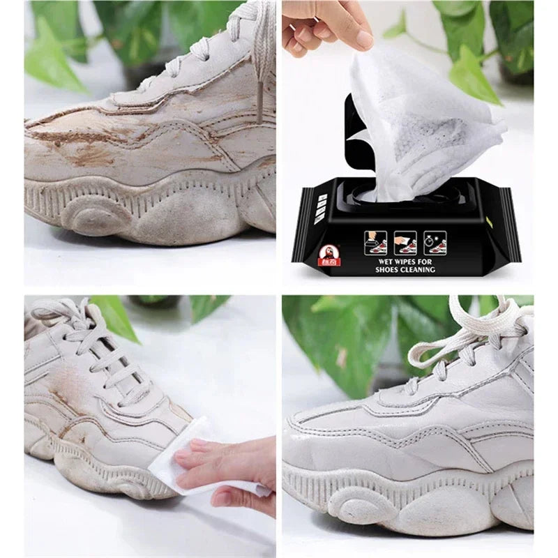 Disposable Shoe Cleaner Wipes Pack of 12-80 Pcs Portable Sneaker Erasers