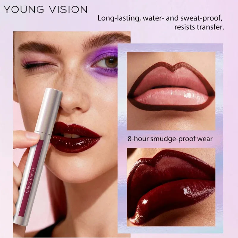 3-Piece Waterproof Lip Gloss Set - Long Lasting Lipstick for Any Occasion