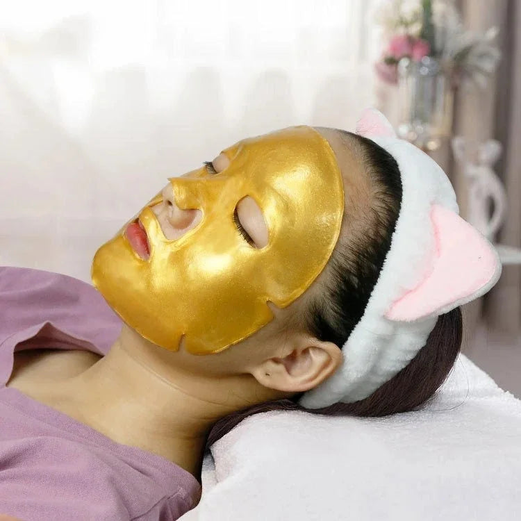 Crystal Collagen Gold Face Masks - Anti-Aging, Hydrating, Moisturizing 10 Pack