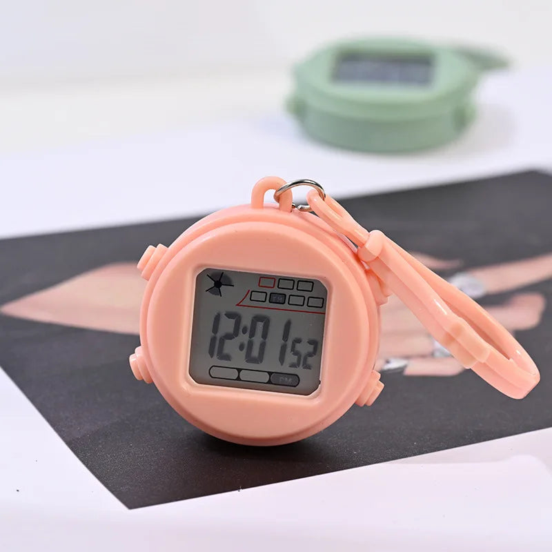 Mini Electronic Watch Night Light Alarm Clock for Backpack, Student Use