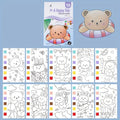 Watercolor Painting Kit with 1 Book and Pen - Self-contained Art & Craft Set