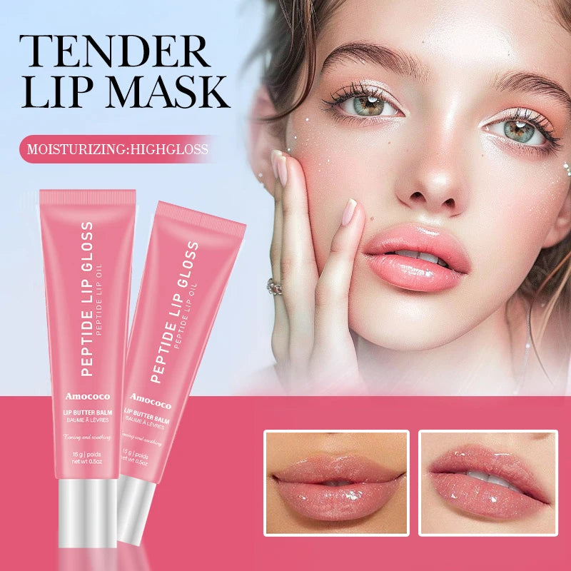 Plumping Lip Oil Set - Hydrating Tinted Gloss with Non-Sticky Shine